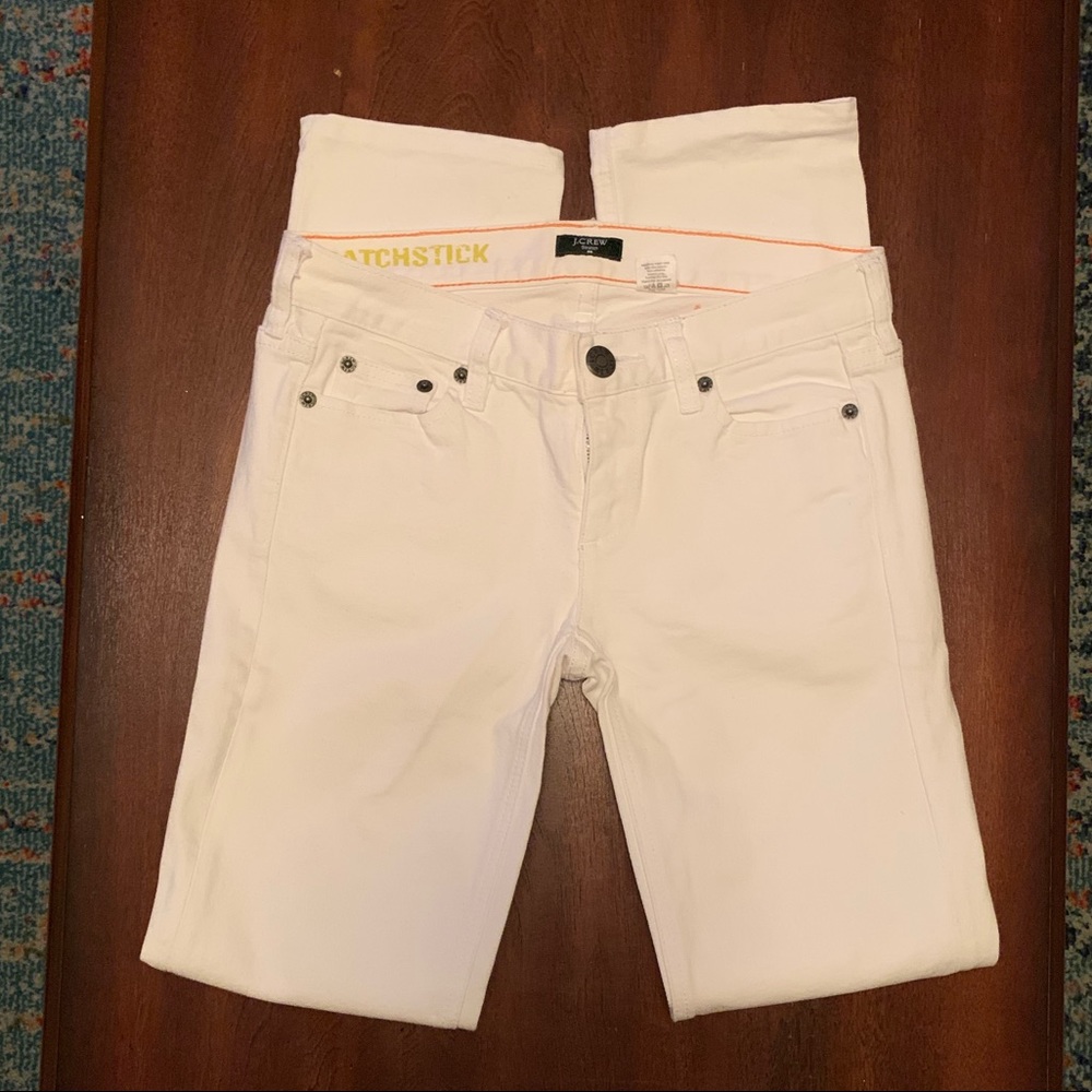 Jcrew skinny white jeans